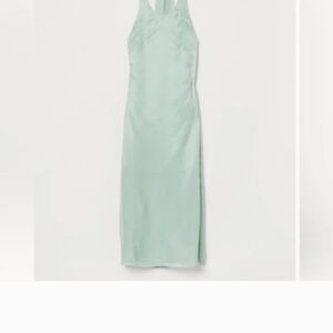 H&M Green Halter Slip Dress
